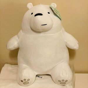 NWT BIG We Bare Bears White Polar Bear 14” plushie Soft and Squishy